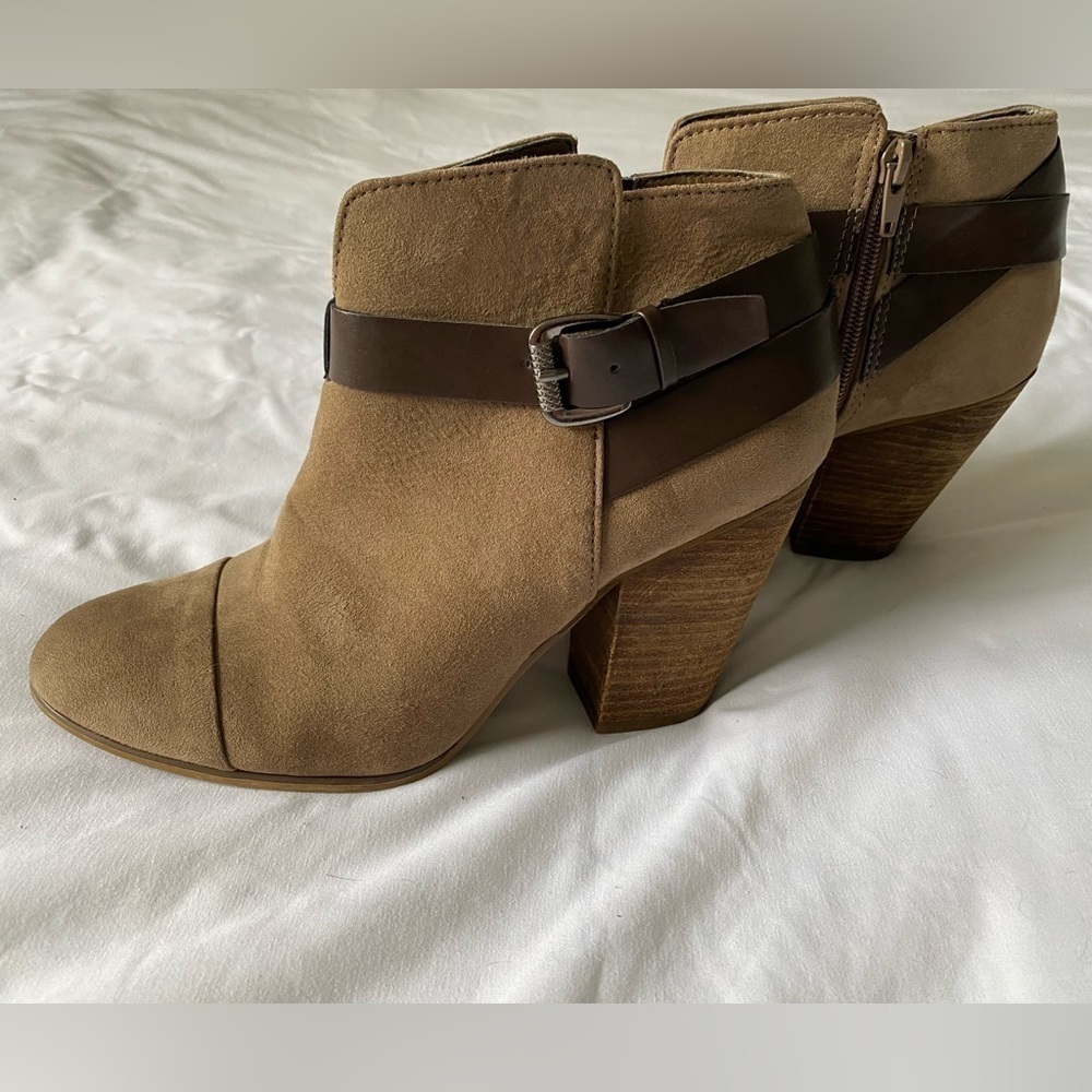 Carlos Santana Faux suede heel bootie